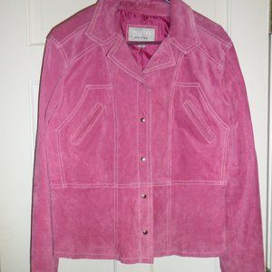 Pink suede jacket